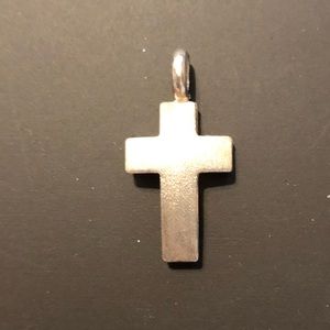 Sterling silver cross pendant.